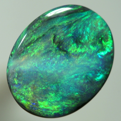 SOLID BLACK OPAL Full on colour all of the time. golden fire of green 